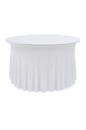 Obrus falbana na stół okrągły wysokość 76cm