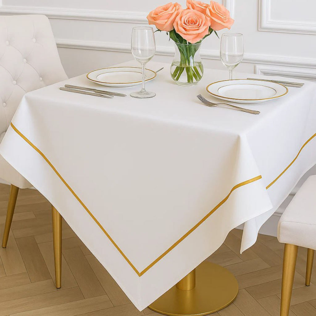 Obrus plamoodporny LUKKA z delikatną lamówką 230g/m2 - obrazek 2